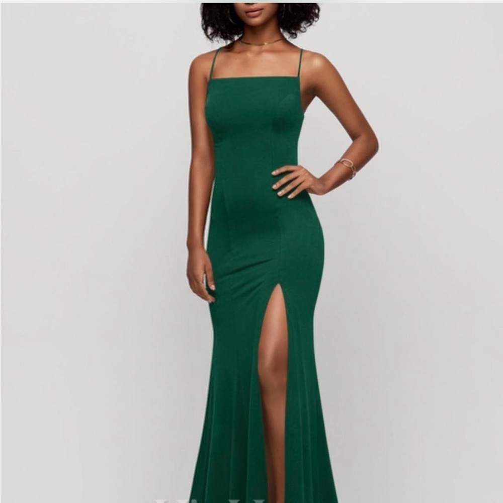 NWT JJs House Emerald Green Backless Dress Formal Prom size 6 221167
